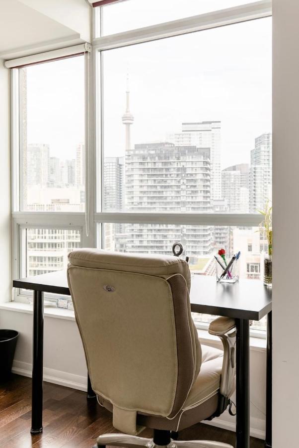 شقة Downtown Toronto+Free Parking+Cn Tower View المظهر الخارجي الصورة